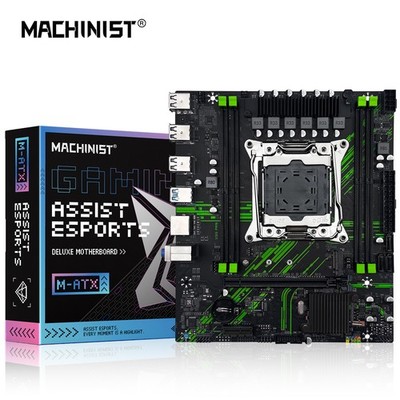 X99 LGA 2011-3 Motherboard with TPM 2.0 Support DDR4 RAM SATA 3.0 NVMe/SATA M.2