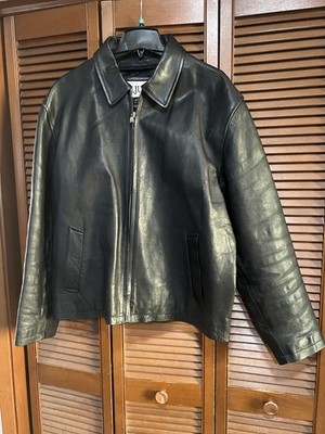 Wilsons Leather M. Julian Mens Black Long Sleeve Jacket Size XL vintage