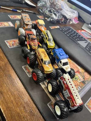 Monster Jam and Hotwheel Moster Truck 7 Different Trucks