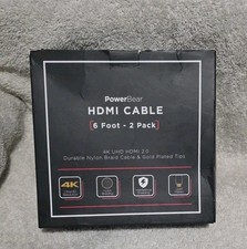 PowerBear HDMI cable  6ft Two Pack  4K  Ultra HD