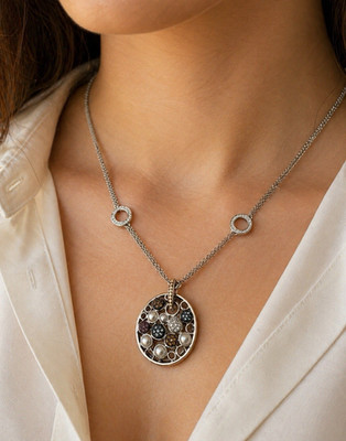 Effy 18K Gelbgold Sterlingsilber Blautopas, Citrin Charm Anhänger/NEU/Geschenk