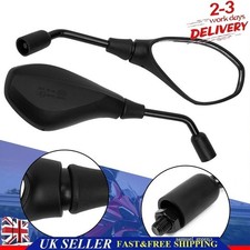 10mm/M10  Universal Motorcycle Mirrors Rear View Black Motorbike Scooter