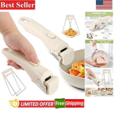 Removable Silicone Cookware Handle - Heat-Resistant & Lightweight Comfort