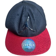Air Jordan Black Red Jumpman Baseball Snapback Cap Youth