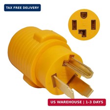 3 Prong to 4 Prong Dryer Adapter Plug, NEMA 10-30P Male to 14-30R Female, 3 Pron