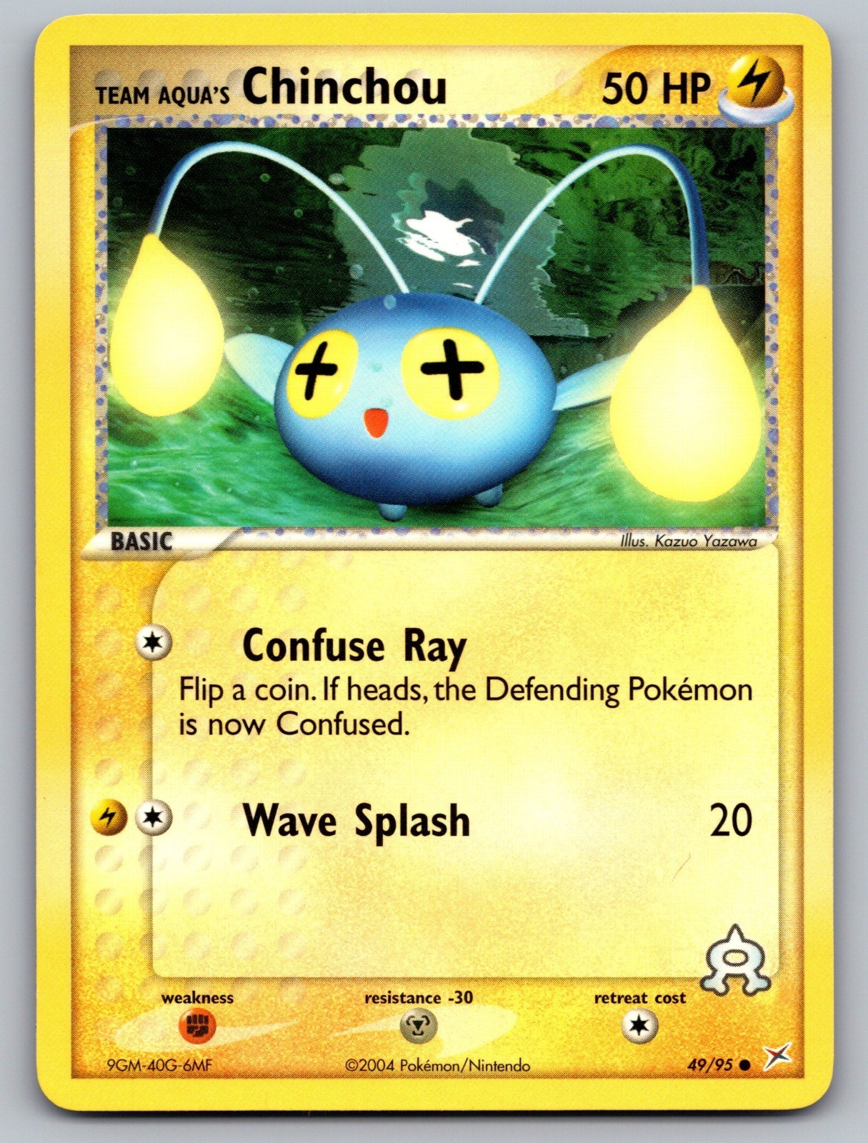 Pokemon TCG Team Aqua's Chinchou Common EX Team Magma vs Team Aqua 49/95 NM Kazu