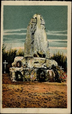 Monument Colonel Driant Le Bois Des Caures Verdun France vintage postcard s511