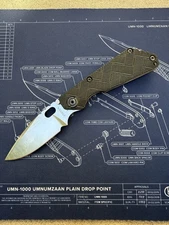 Strider SNG Older 1st Gen Pre “M Strider” Crosshatch G10, Satin CTS40CP