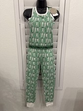 NWT Stella McCartney Kids Logo Print Jumpsuit All In One Green 12Y