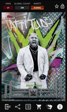 Solo Sikoa Checkerboard Base Iconic - Topps Slam WWE Finest 25