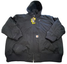 Carhartt Quick Duck Jefferson Active Jacket Men's 3XL Black Quilted 101493 NWT