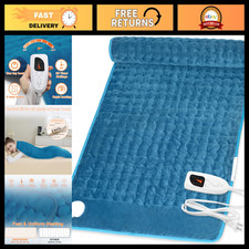 Electric Heating Pad 40"x20" - 6 Heat Settings, Timer, Auto Shut Off, Soft Plush