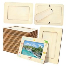 30 Pack Wooden Picture Frames for Crafts, 4" x 6" Photos Rectangular - 4" x 6"