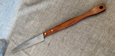 Ace 17.5  Barbecue Knife Tailgating Camping Walnut Handle 8  Blade EUC