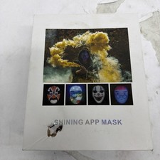 LED Mask Face Transforming, App-Controlled Light Up Mask with Gesture Sensing, D