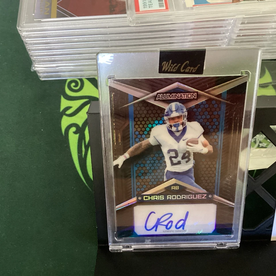 2023 Wild Card Alumination Black Chris Rodriguez Autograph SSP /25. Bonus RC add - Image 2 of 4