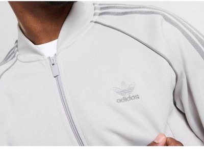 adidas gazelle silver green womens adidas Superstar Men's Bonded Track Top Medium Grey IW7318, Grey / S main image 1