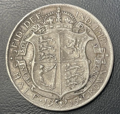 1915 George V Half Crown — photo from the most recent tracked eBay sale