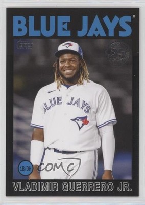 2021 Update 1986 Topps Baseball 35th Anniversary Black Vladimir Guerrero Jr 07zl