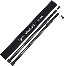 Camping Tarp Poles - Adjustable Aluminum Telescoping Tent Poles for Tarps, Canop