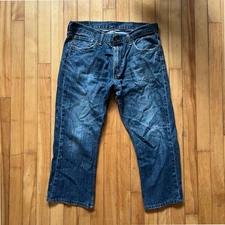 Levi Strauss Co 527 Mens Jeans W36 L34 Bootcut Dark Wash Denim Pants