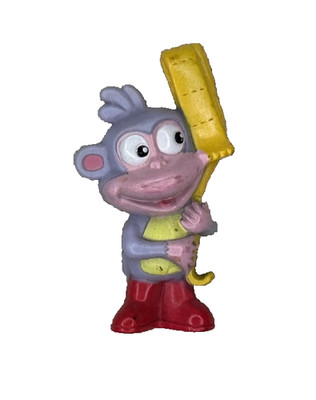 VTG Boots PVC Figure Viacom (2 AVAILABLE) RARE Cake Topper Holding Fire Hose