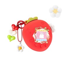BUBBLELOGUS Strawberry Bubble Protective Case for Tamagotchi Paradise, Red