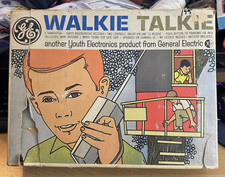 Vintage General Electric Y7040 CB Walkie Talkie Calling System Beige Japan Box