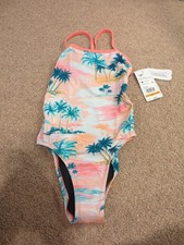 Speedo Eco Endurance Swimsuit Girls Sz 24 Palm Island Classic Fit NWT Swim NEW