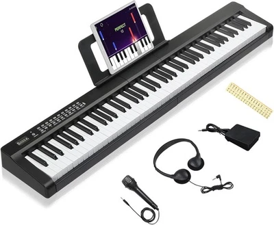 88 Key Full Size Semi-Weighted Digital Piano Electronic Keyboard Piano 150 Demos