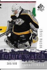 2000-01 SP Authentic CHRIS MASON Future Watch rookie card #113