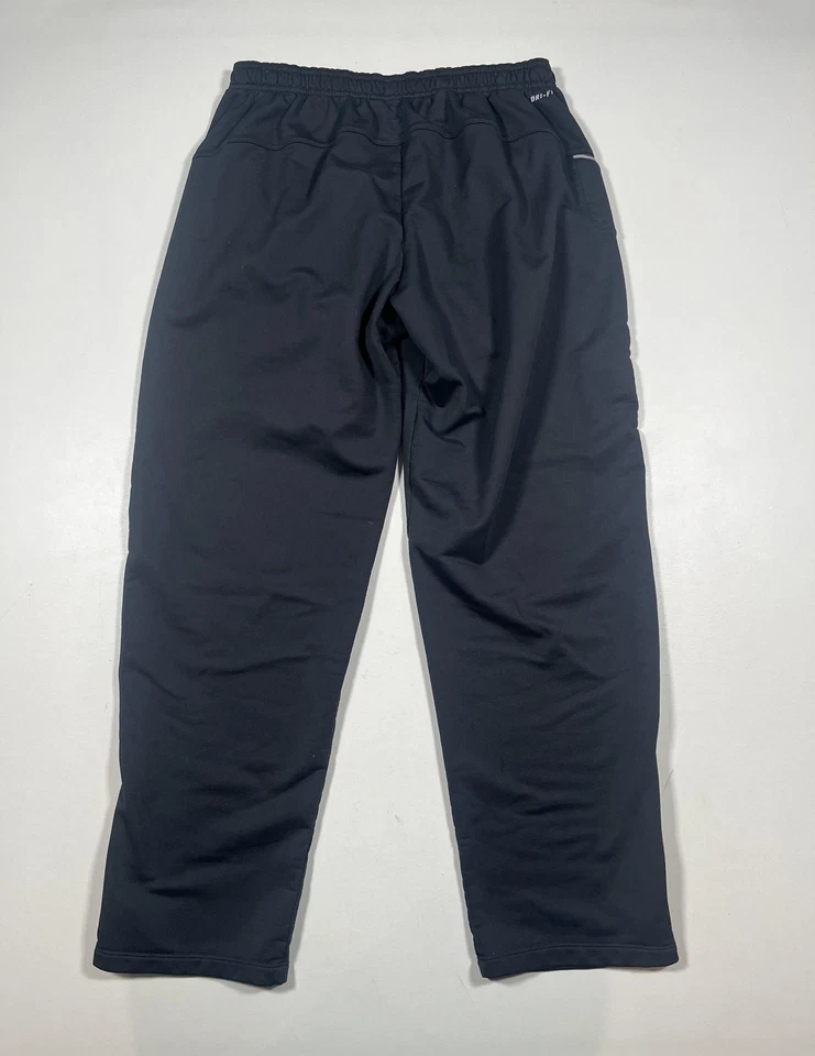 Nike Dri-FIT Track Pants Mens Large Black Ankle Zip Athletic Running Training - Image 2 of 4