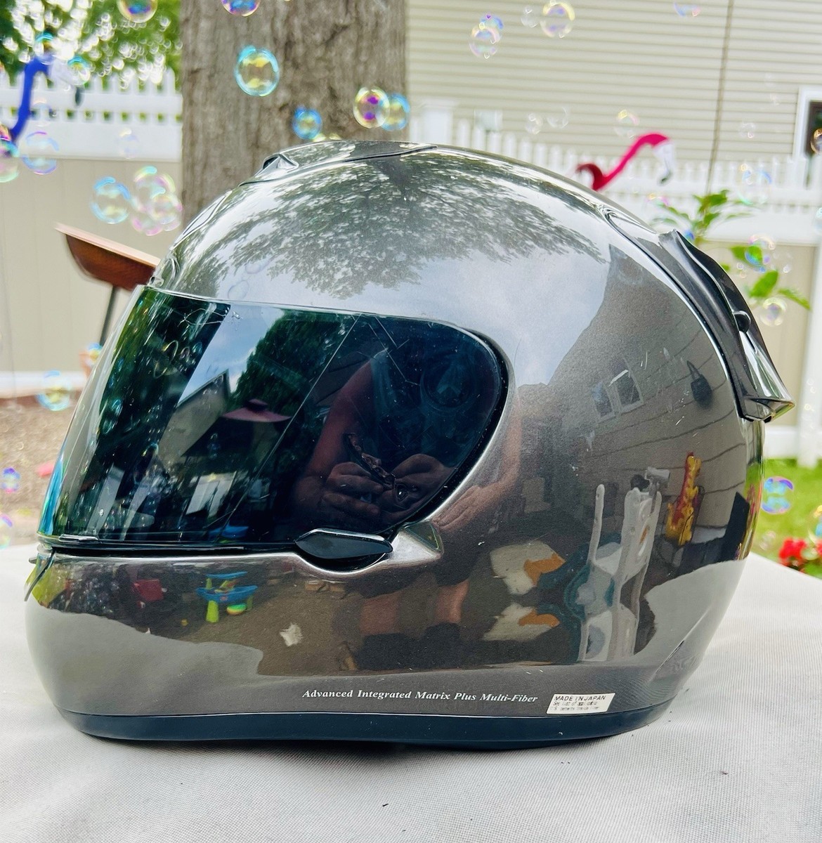【未使用】SHOEI X-Eleven ヘルメット S ライトシルバー Vintage Shoei X11/Eleven Gray Full Face Helmet/Dark Tinted Visor