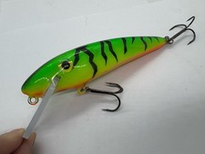 6.5” Chaos Tackle Custom X Fury Fire Tiger Crankbait Jerkbait Musky Lure