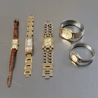 Vintage Gold Tone Watch Lot Of 5: ELGIN, SEIKO, GUESS, TIMEX, ANNE KLEIN