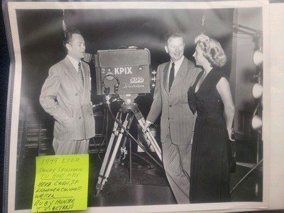 Original Press Photos 1950 KPIX T.V S.F. Herb Caen Sandy Spillman Ruby Hunter