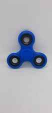Tri Fidget Hand Spinner Focus Desk Toy EDC ADHD Autism KIDS ADULT - BLUE/BLACK