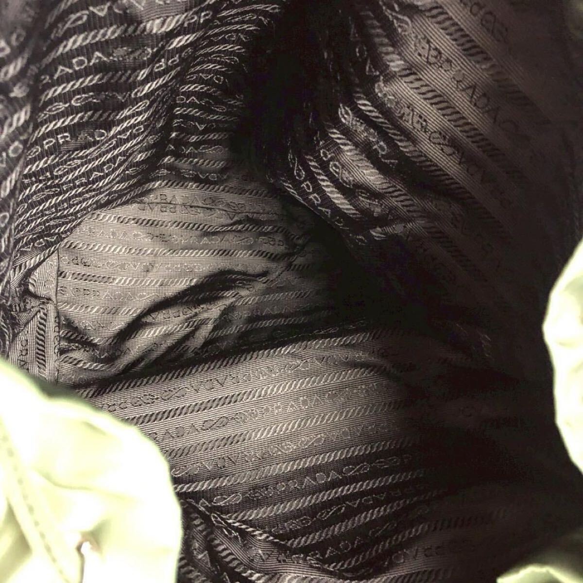 PRADA Nylon Backpack Green Brand Brand Bag  Classic Stylish Daily Travel Used Ca thumbnail 7