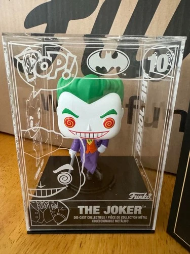 Funko Pop #10 Die Cast - The Joker - 💎Funko Exclusive💎 🔥 Non -Chase 🔥