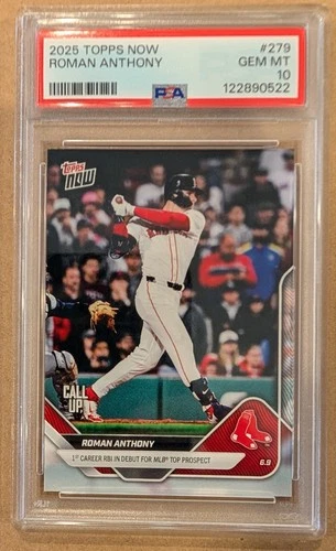 2025 Topps Now - Roman Anthony #279 (RC) Boston Red Sox PSA 10