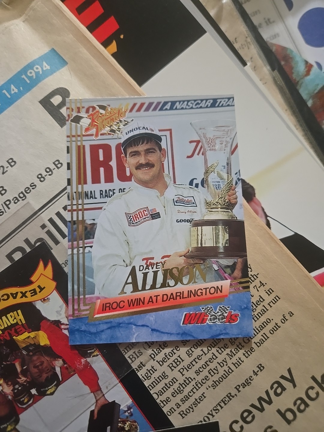 1993 Wheels Rookie Thunder - Davey Allison #56 Platinum