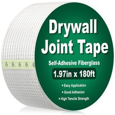 Drywall Joint Tape Self-Adhesive Wall Repair Mesh Tape White 180 Feet