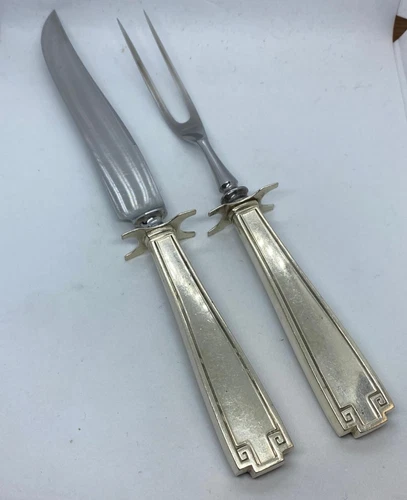 Gorham Etruscan Sterling Silver Small Steak Carving Set No Monogram
