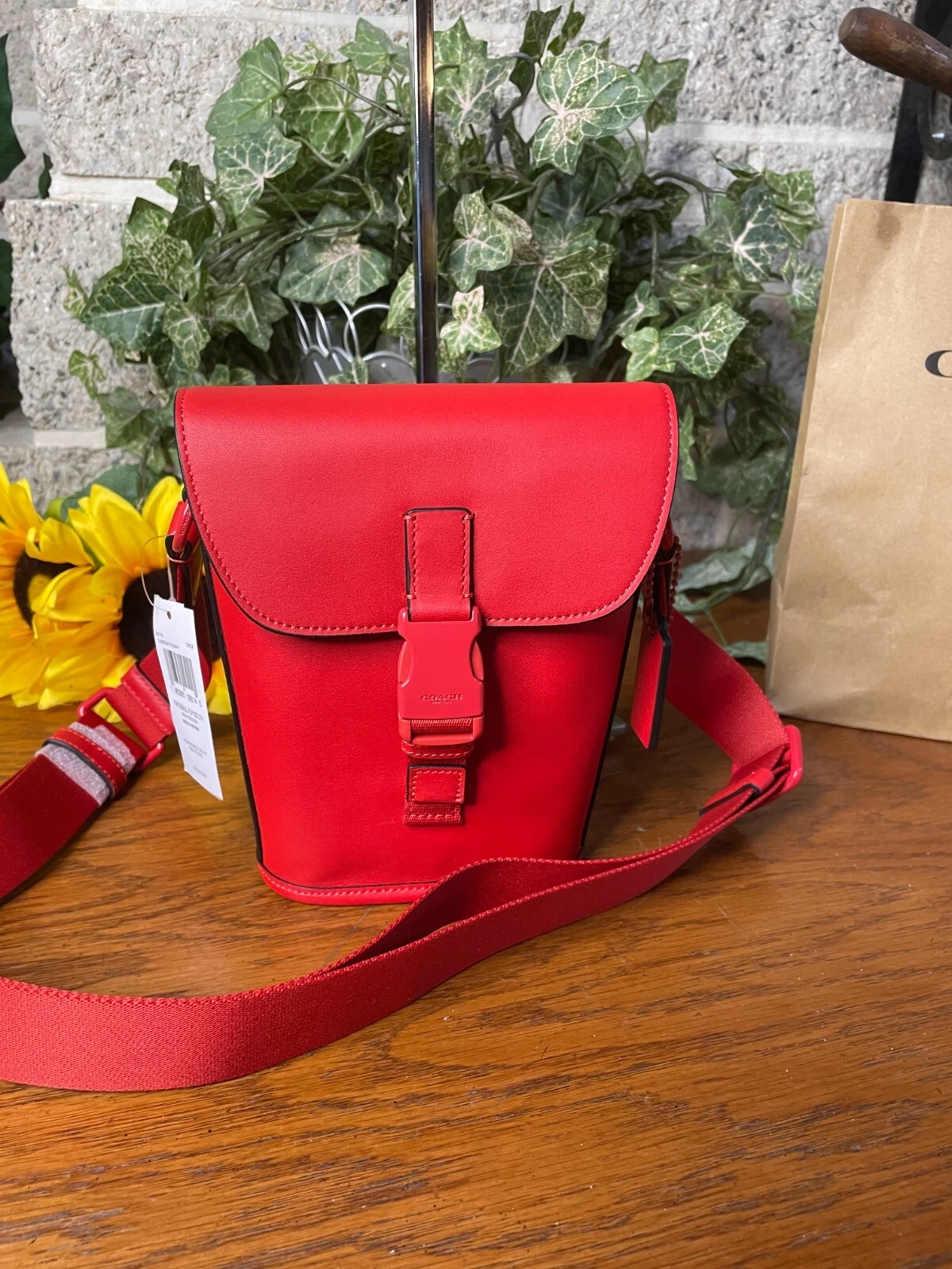 Borsa a mano Coach Track piccola patta tracolla pelle cp179 nuova con etichette borsa a tracolla