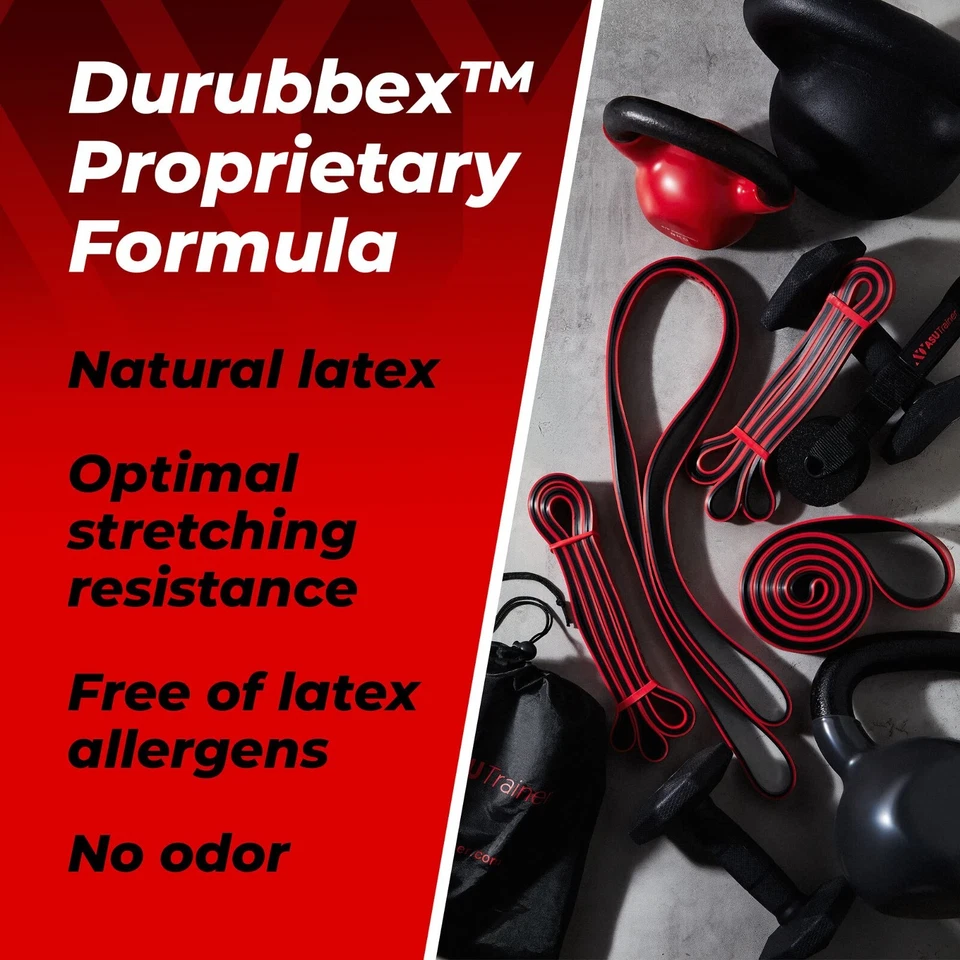 Bandas de resistencia al ejercicio de alta resistencia 4 bandas de asistencia para gimnasio levantamiento de pesas Foto 4 de 4