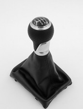 SCHALTKNAUF + SCHALTSACK ECHT LEDER passend für AUDI A4 S4 B8 8K S-LINE / 6G