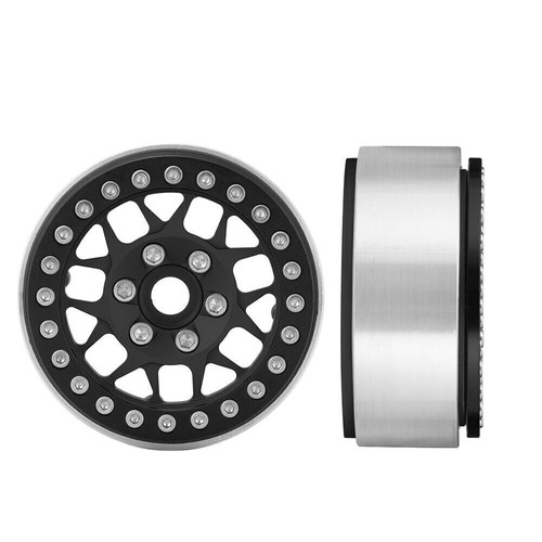 FLYXM 4PC 1.9" Beadlock Wheel Rim for 1/10 RC Axial SCX10 D110 D90 TF2 TRX4 CC01 - Picture 9 of 12