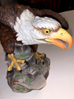 14" x 9"  American Bald Eagle by JOHN JAMES AUDUBON Porcelain Statue Figure — photo 6