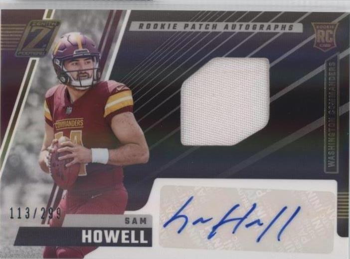 2022 Panini Zenith Sam Howell #205 - 1 of 2
