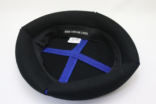 ISSEY MIYAKE MEN Black Beret Hat 104 8661 - Picture 3 of 6